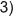 3)